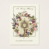 カトリックフローラ葬儀祈りの言葉カード (正面)