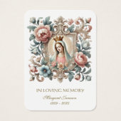 カトリックフローラ葬儀記念聖札 –  (正面)