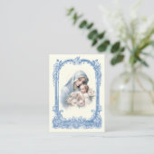 カトリックベビーバプテスマ追悼神聖カード エンクロージャーカード (スタンド正面)