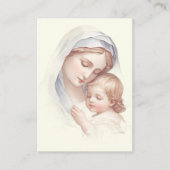 カトリックベビーバプテスマ追悼神聖カード エンクロージャーカード (正面)