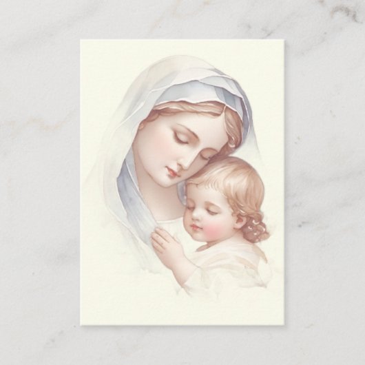 カトリックベビーバプテスマ追悼神聖カード エンクロージャーカード (正面)