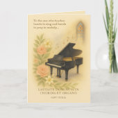カトリックミュージシャン先生聖歌曲長ピアノ カード (正面)