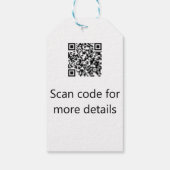 カトリックモダン洗礼子シンプル達QRミニマル ギフトタグ (裏面)