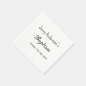 カトリックモダン洗礼子シンプル達QRミニマル スタンダードカクテルナプキン (角)