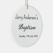 カトリックモダン洗礼子シンプル達QRミニマル セラミックオーナメント (右)