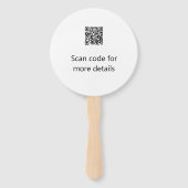 カトリックモダン洗礼子シンプル達QRミニマル ハンドファン (裏面)