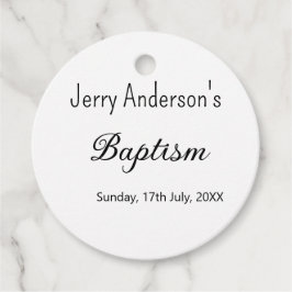 カトリックモダン洗礼子シンプル達QRミニマル フェイバータグ