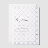 カトリックモダン洗礼子シンプル達QRミニマル ベラム紙招待状 (オフセット (招待状))