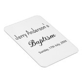 カトリックモダン洗礼子シンプル達QRミニマル マグネット (右側)