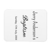 カトリックモダン洗礼子シンプル達QRミニマル マグネット (横)