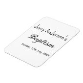 カトリックモダン洗礼子シンプル達QRミニマル マグネット (左側)