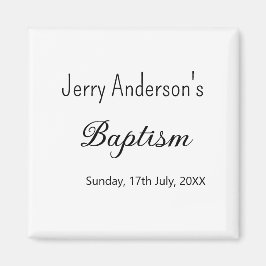 カトリックモダン洗礼子シンプル達QRミニマル マグネット