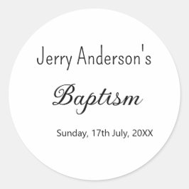 カトリックモダン洗礼子シンプル達QRミニマル ラウンドシール