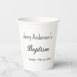 カトリックモダン洗礼子シンプル達QRミニマル 紙コップ