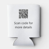 カトリックモダン洗礼子シンプル達QRミニマル 缶クーラー (裏面)