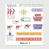 カトリックラテンスリーキングスイラストレーションプランナー シール (シート)