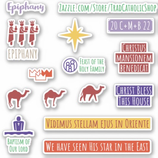 カトリックラテンスリーキングスイラストレーションプランナー シール (正面)