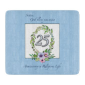 カトリックリース・シルバー25周年 カッティングボード (正面)