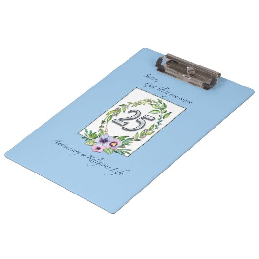 カトリックリース・シルバー25周年 クリップボード (アングル)