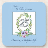 カトリックリース・シルバー25周年 コースター (正面)
