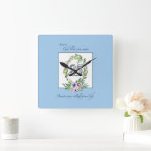 カトリックリース・シルバー25周年 スクエア壁時計 (ホーム)