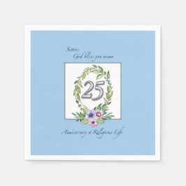 カトリックリース・シルバー25周年 スタンダードカクテルナプキン