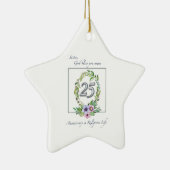 カトリックリース・シルバー25周年 セラミックオーナメント (右)