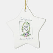 カトリックリース・シルバー25周年 セラミックオーナメント (左)