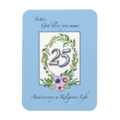 カトリックリース・シルバー25周年 マグネット (縦)
