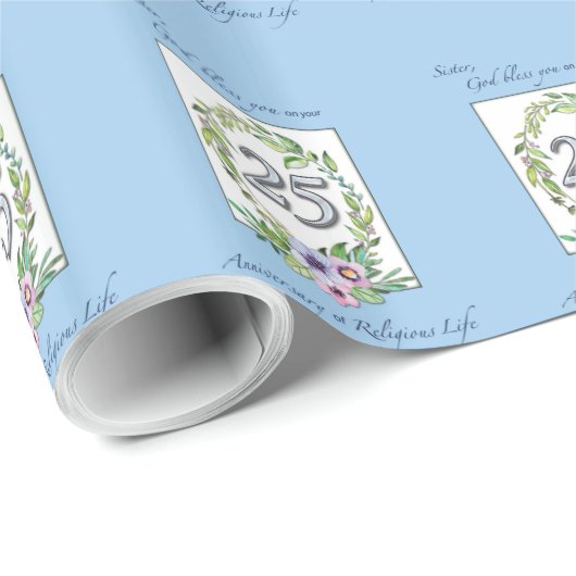 カトリックリース・シルバー25周年 ラッピングペーパー (ロールコーナー)