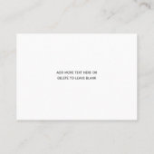 カトリックロザリオピンクロセス宗教的フローラ 名刺 (裏面)