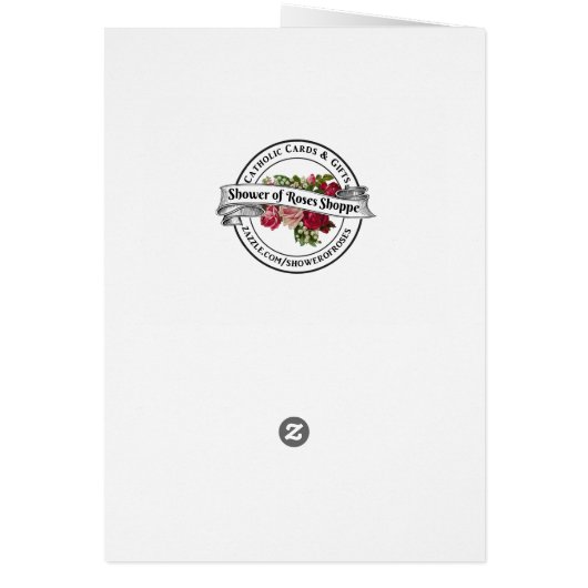 カトリックヴァージンマリアサンキューユー葬儀祈りの言葉 (裏面)