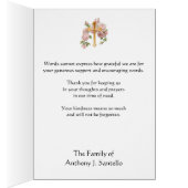 カトリックヴァージンマリアサンキューユー葬儀祈りの言葉 (内側 (右))