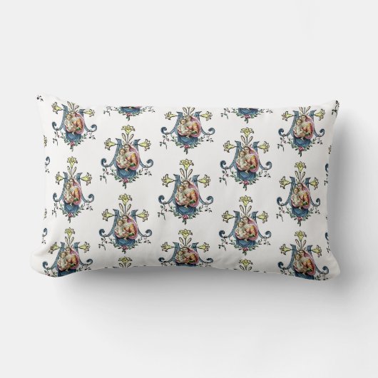 カトリックヴァージンマリアベビーイエス宗教的カトリック ランバークッション (正面)