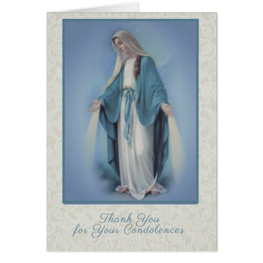 カトリックヴァージンマリア宗教葬儀ありがとう (正面)