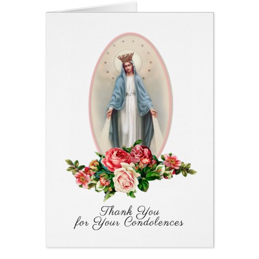 カトリックヴァージンマリア宗教葬儀ありがとう (正面)