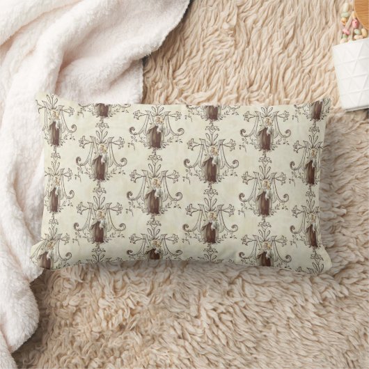 カトリックヴァージンマリア山カルメルイエス肩甲骨 ランバークッション (ブランケット)