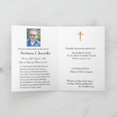 カトリックヴァージンマリア葬儀聖祈りの言葉カード カード (内部)