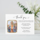 カトリックヴァージンマリーお悔やみの言葉 サンキューカード (スタンド正面)