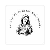 カトリックヴァージンメアリーイエズス宗教的祈りの言葉 ラバースタンプ (インプリント)