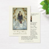 カトリックヴァージンメアリーイエズ葬式祈りの言葉カード (デスク)