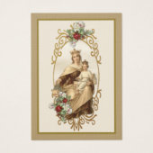 カトリックヴァージンメアリーイエズ葬式祈りの言葉カード (正面)