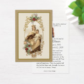 カトリックヴァージンメアリーイエズ葬式祈りの言葉カード (デスク)