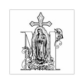 カトリックヴァージンメアリーグアダルーペマリアンのシンボル ラバースタンプ (インプリント)