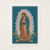 カトリックヴァージンメアリーグアダルーペ葬儀祈りの言葉カード (正面)