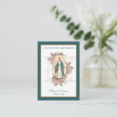 カトリックヴァージンメアリーバラ葬儀悔やみや弔慰祈りの言葉 プレイスカード (スタンド正面)