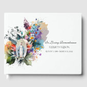 カトリックヴァージンメアリーフローラ記念葬儀 ゲストブック (正面)