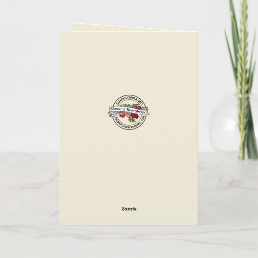 カトリックヴァージンメアリーフローラ誕生日カード カード (裏面)