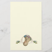 カトリックヴァージンメアリーヴィンテージ宗教フローラ (裏面)