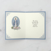 カトリックヴァージンメアリー卒業開始カード カード (内部)